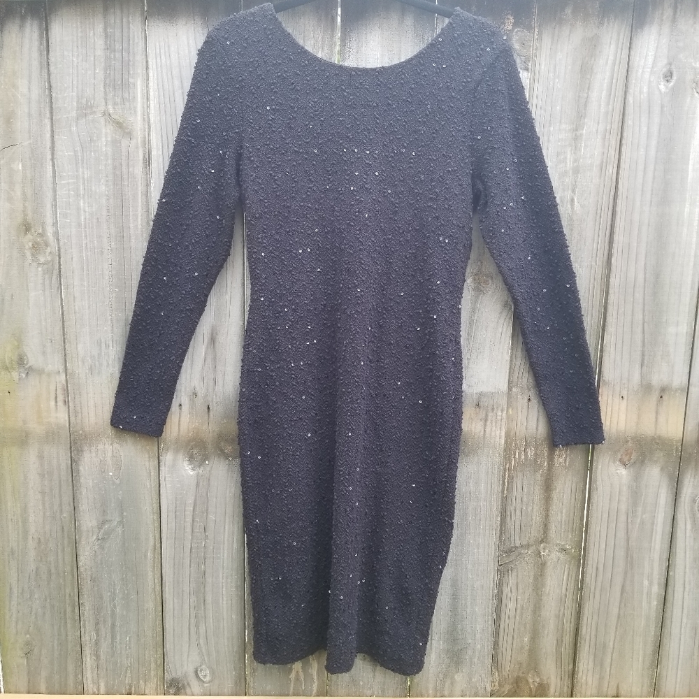 Black form fitting dress